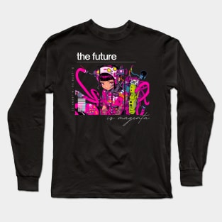 The Future is Magenta (black) Long Sleeve T-Shirt